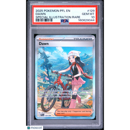 2025 Pokemon PFL EN-Phantasmal Flames Dawn #129 Special Illustration Rare PSA 10
