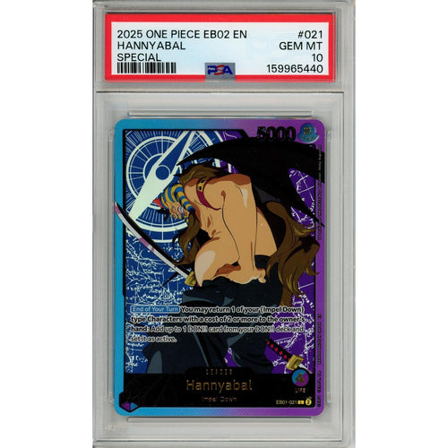 One Piece Graded: Hannyabal EB02 Parallel (2025) PSA 10