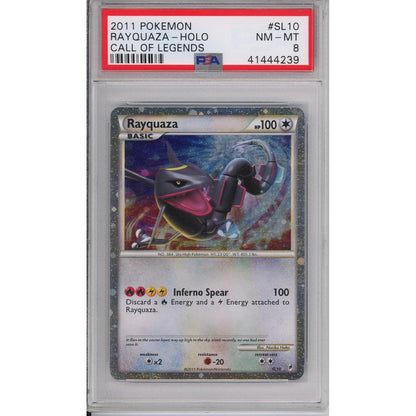 Rayquaza Call of Legends Holo SL10 PSA 8