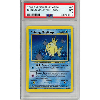 Pokemon Graded: Shining Magikarp 66/64 Neo Revelation (2001) Holo PSA 7