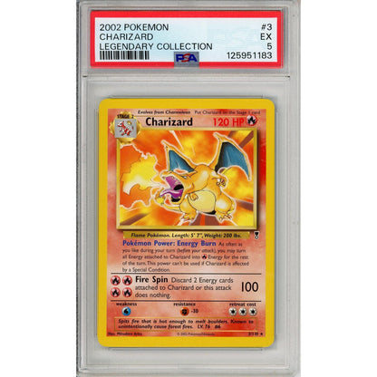 Pokemon Graded: Charizard 3/110 Legendary Collection (2002) PSA 5