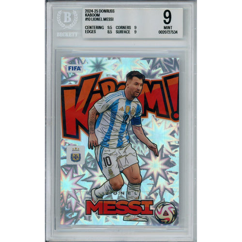Sports Graded: Lionel Messi Kaboom #10 Donruss (2024-25) Beckett 9