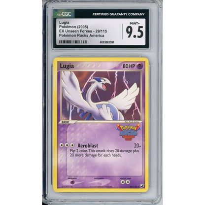 Pokemon Graded: Lugia 29/115 Pokemon Rocks America Stamp (2005) CGC 9.5
