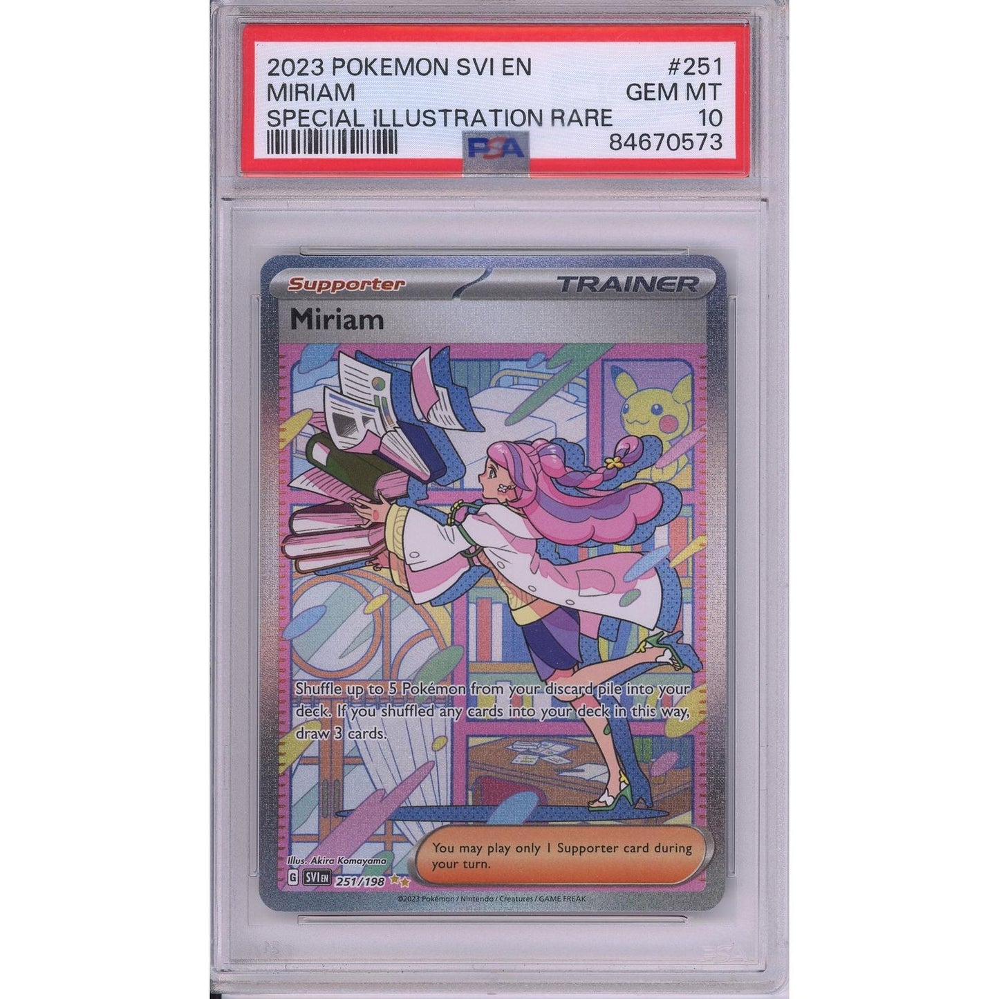Pokemon Graded: Miriam IR PSA 10
