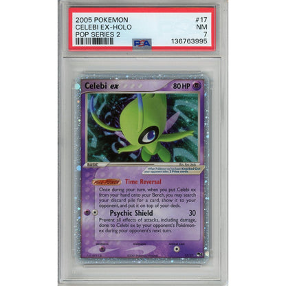 Pokemon Graded: Celebi 17/17 Pop Series 2 (2005) Holo PSA 7
