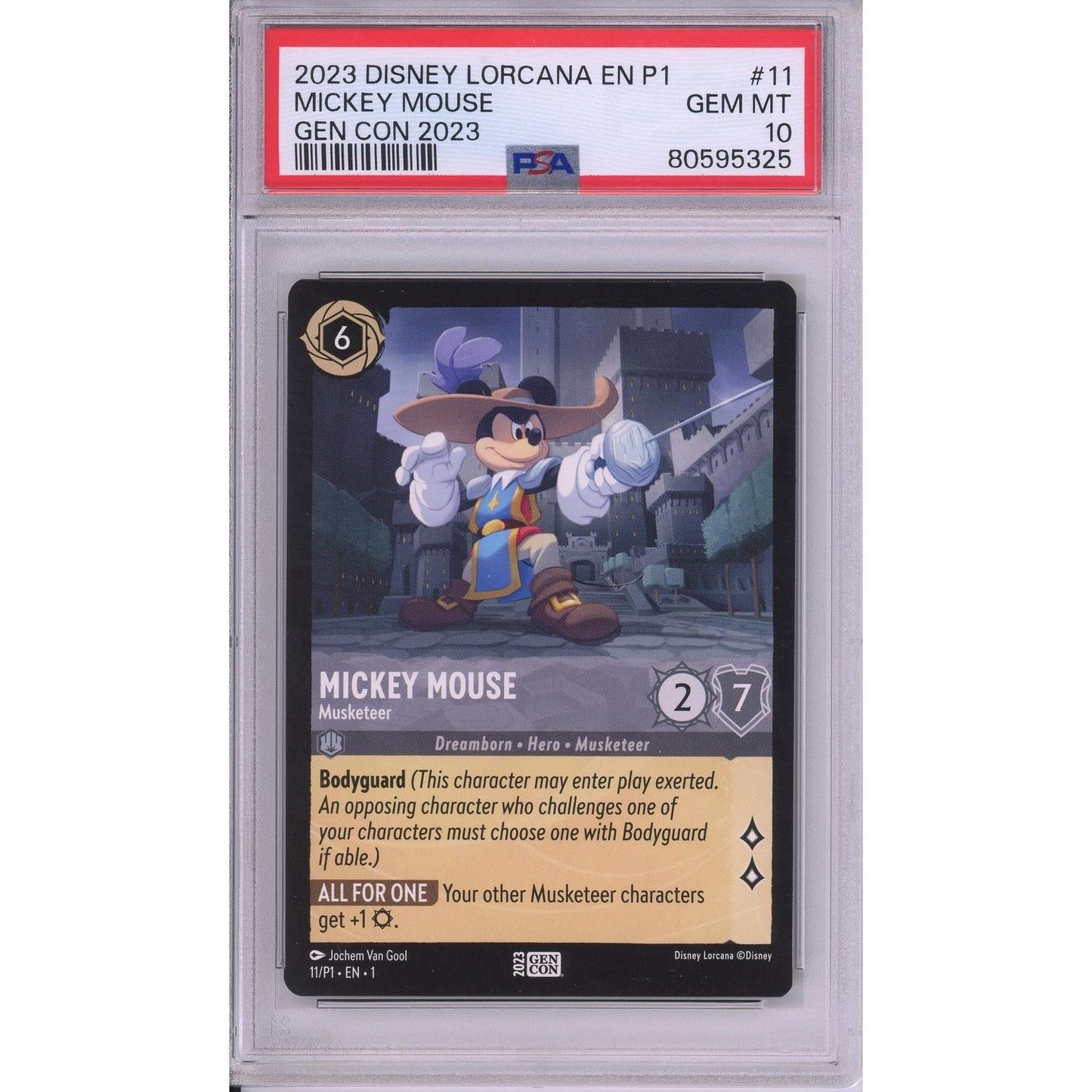 Lorcana Graded: Mickey Mouse Musketeer PSA 10