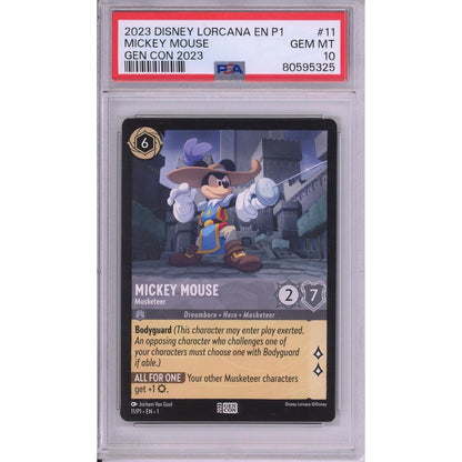 Lorcana Graded: Mickey Mouse Musketeer PSA 10