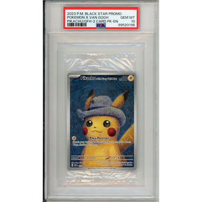 Pokemon Graded: Pikachu with Grey Felt Hat #85 Van Gogh Sealed Promo (2023) PSA 10
