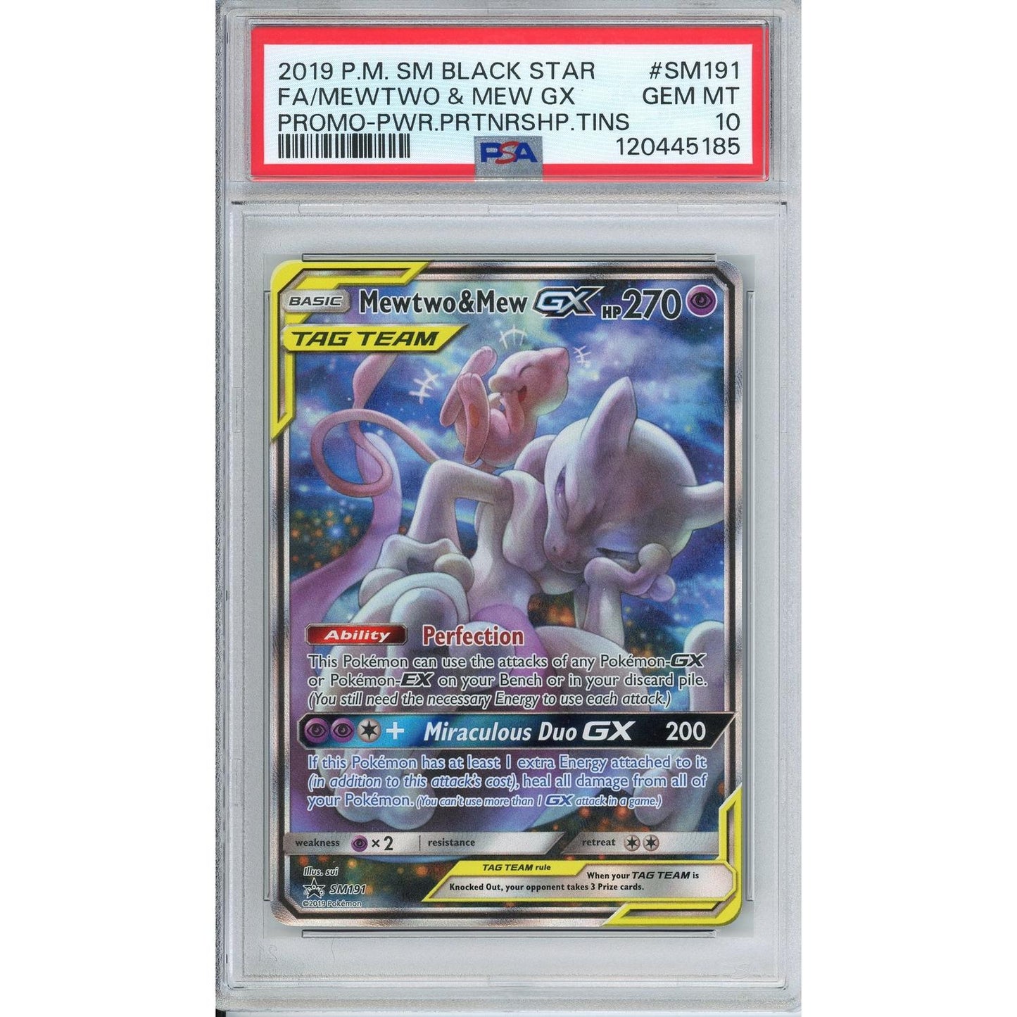 Pokemon Graded: Mewtwo & Mew GX PSA 10