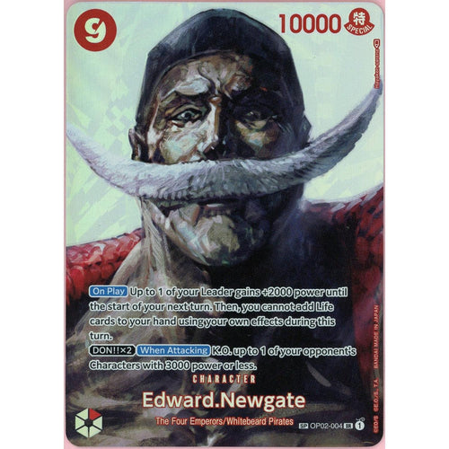 One Piece Single: Edward. Newgate OP02-004 Paramount War NM
