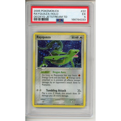 Pokemon Graded: Rayquaza EX 2005 #22 PSA 5