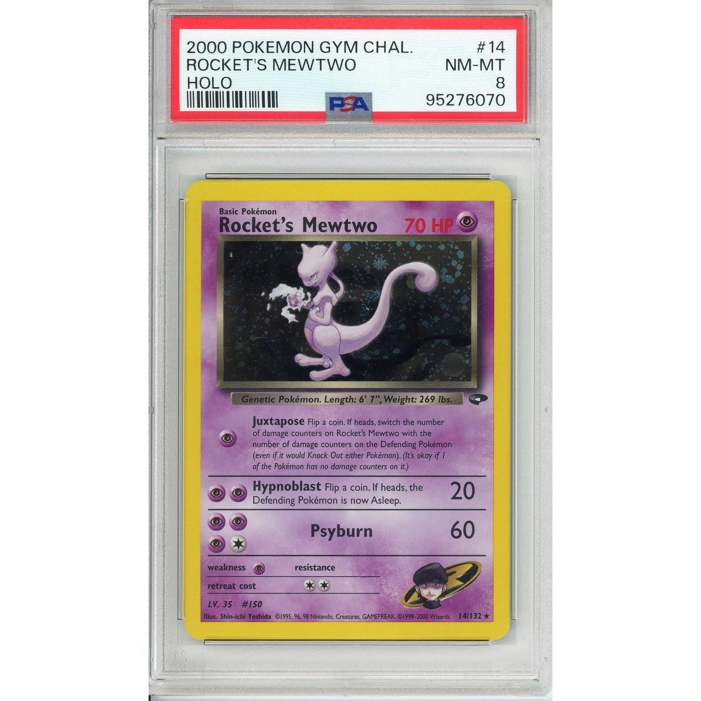 Pokemon Graded: Rocket's Mewtwo Holo PSA 8