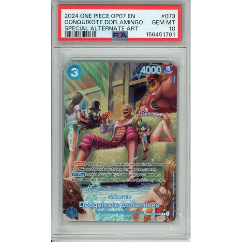 One Piece Graded: Donquixote Doflamingo OP01-073 Special Alt Art PSA 10