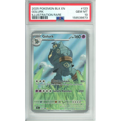 Pokemon Graded: Golurk 123/86 Black Bolt (2025) IR PSA 10