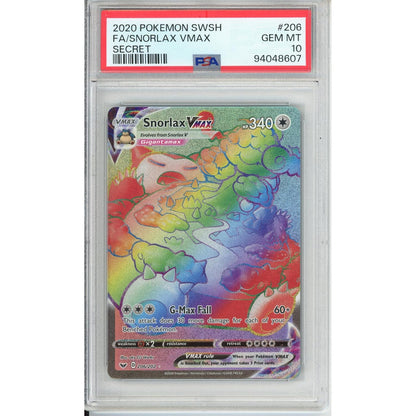 Pokemon Graded: Snorlax VMAX PSA 10
