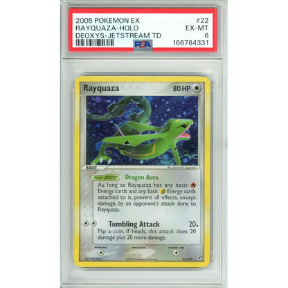 Pokemon Graded: Rayquaza 22/107 Deoxys (2005) Holo PSA 6
