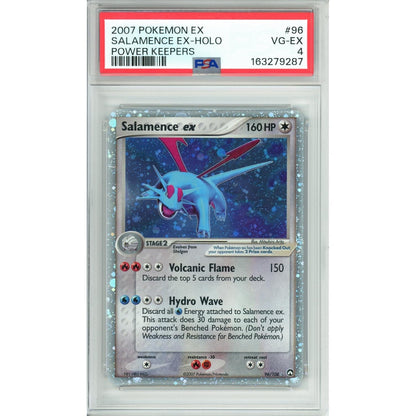 Pokemon Graded: Salamence ex 96/108 Power Keepers (2007) Holo PSA 4