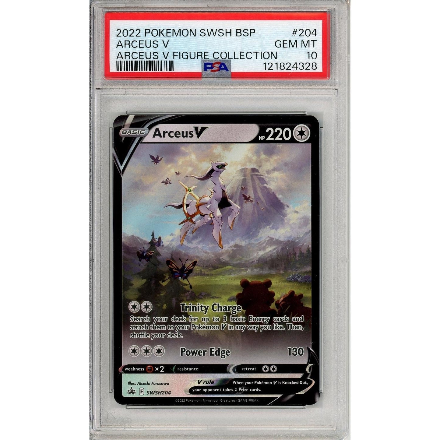 Pokemon Graded: Arceus V #SWSH204 Figure Collection Promo (2022) Holo PSA 10