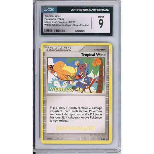 Pokemon Graded: Tropical Wind #DP25 Black Star Promo World Championships 2008 Semi-Finalists CGC 9