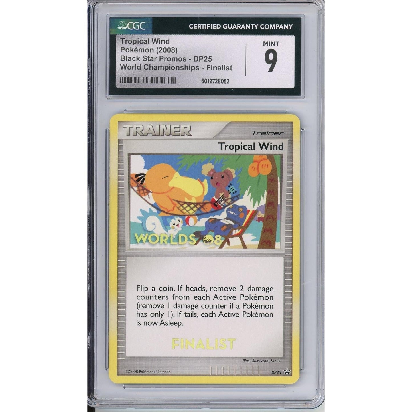 Pokemon Graded: Tropical Wind #DP25 Black Star Promo World Championships 2008 Finalist CGC 9