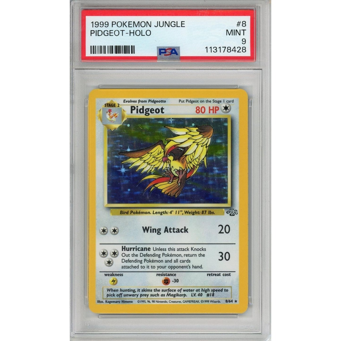 Pokemon Graded: Pidgeot PSA 9