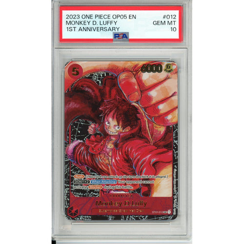 One Piece Graded: Monkey D. Luffy ST01-012 1st Anniversary PSA 10