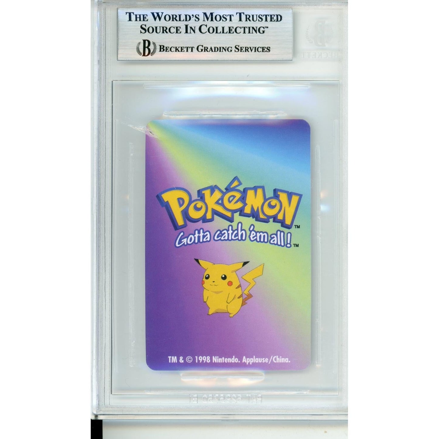 Pokemon Graded: 1998 KFC Mini Card Charizard #6 Beckett 9 MINT