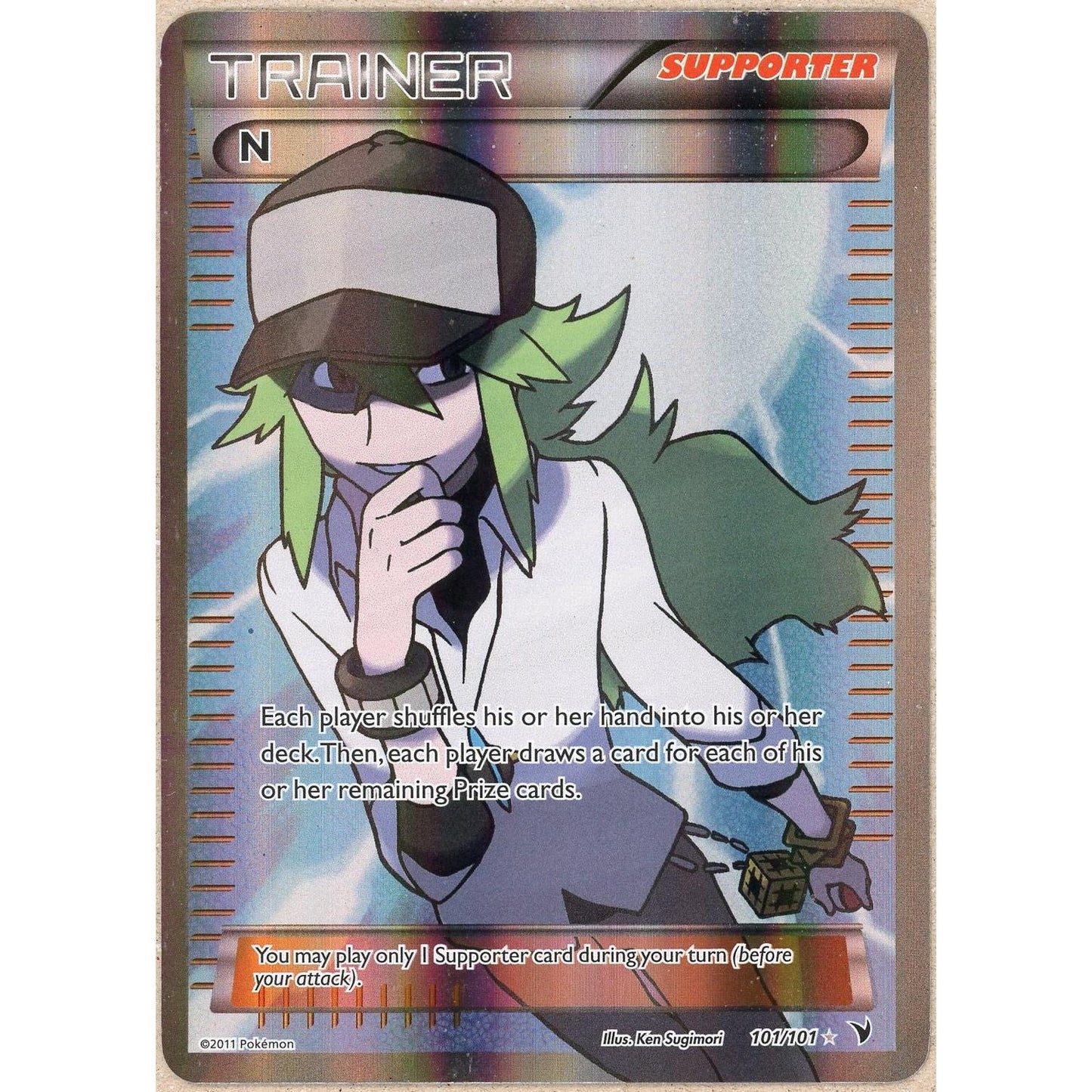 Pokemon Single: N 101/101 Noble Victors (2011) Full Art DMG