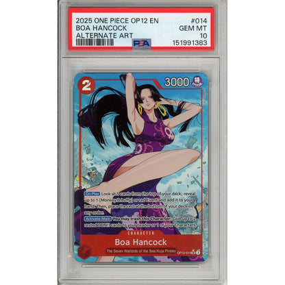 One Piece Graded: Boa Hancock OP12-014 Legacy Of The Master Alternate Art PSA 10
