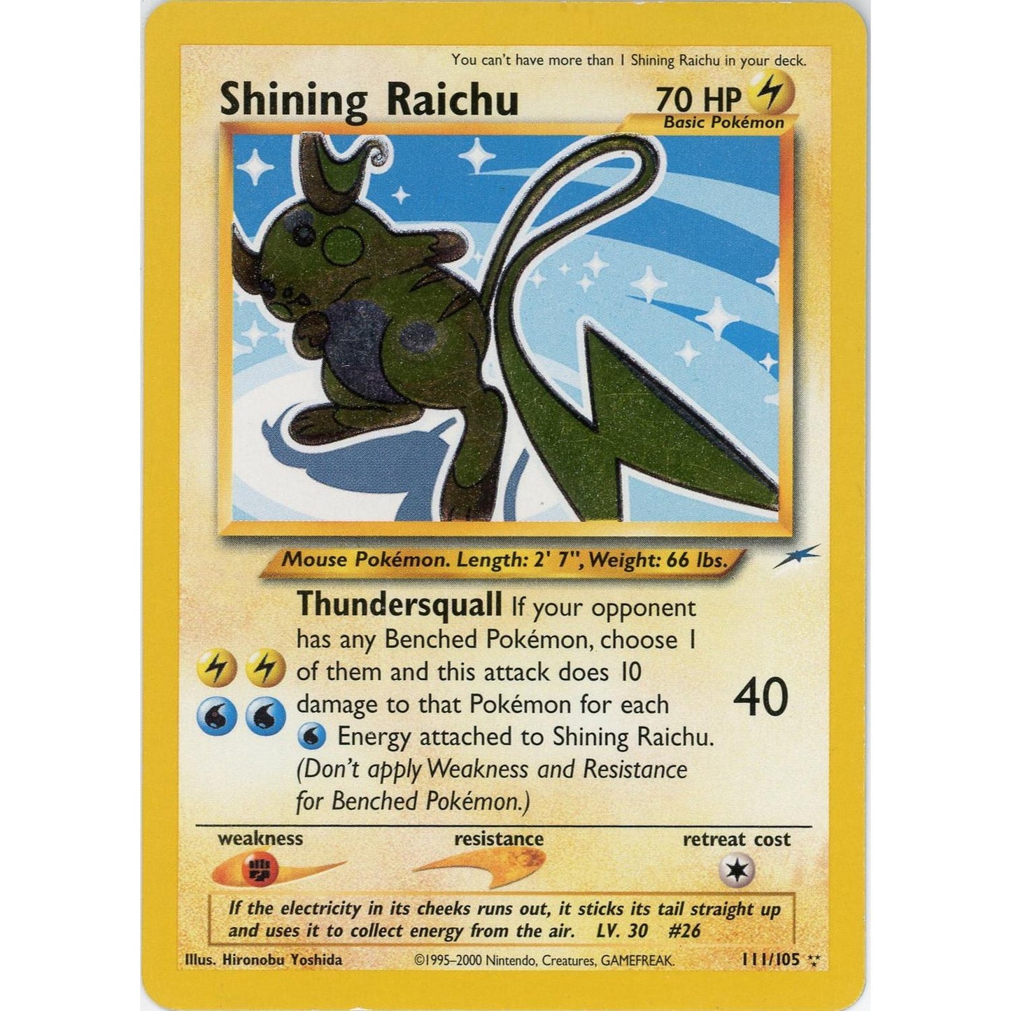 Pokemon Single: Shining Raichu 111/105