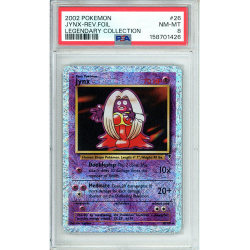 Pokemon Graded: Jynx 26/110 Legendary Collection (2002) Rev. Foil PSA 8