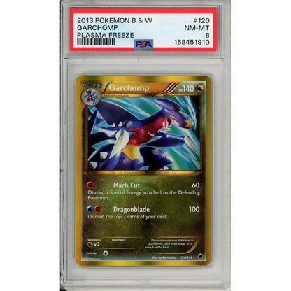 Pokemon Graded: Garchomp 120/116 Plasma Freeze (2013) Gold PSA 8