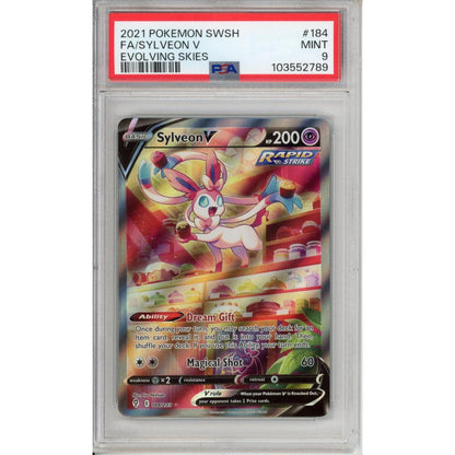 Pokemon Graded: Sylveon V 184 PSA 9