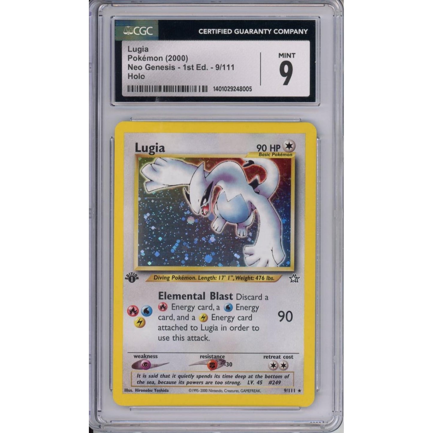 Pokemon Graded: Neo Genesis 1st Edition Lugia CGC 9