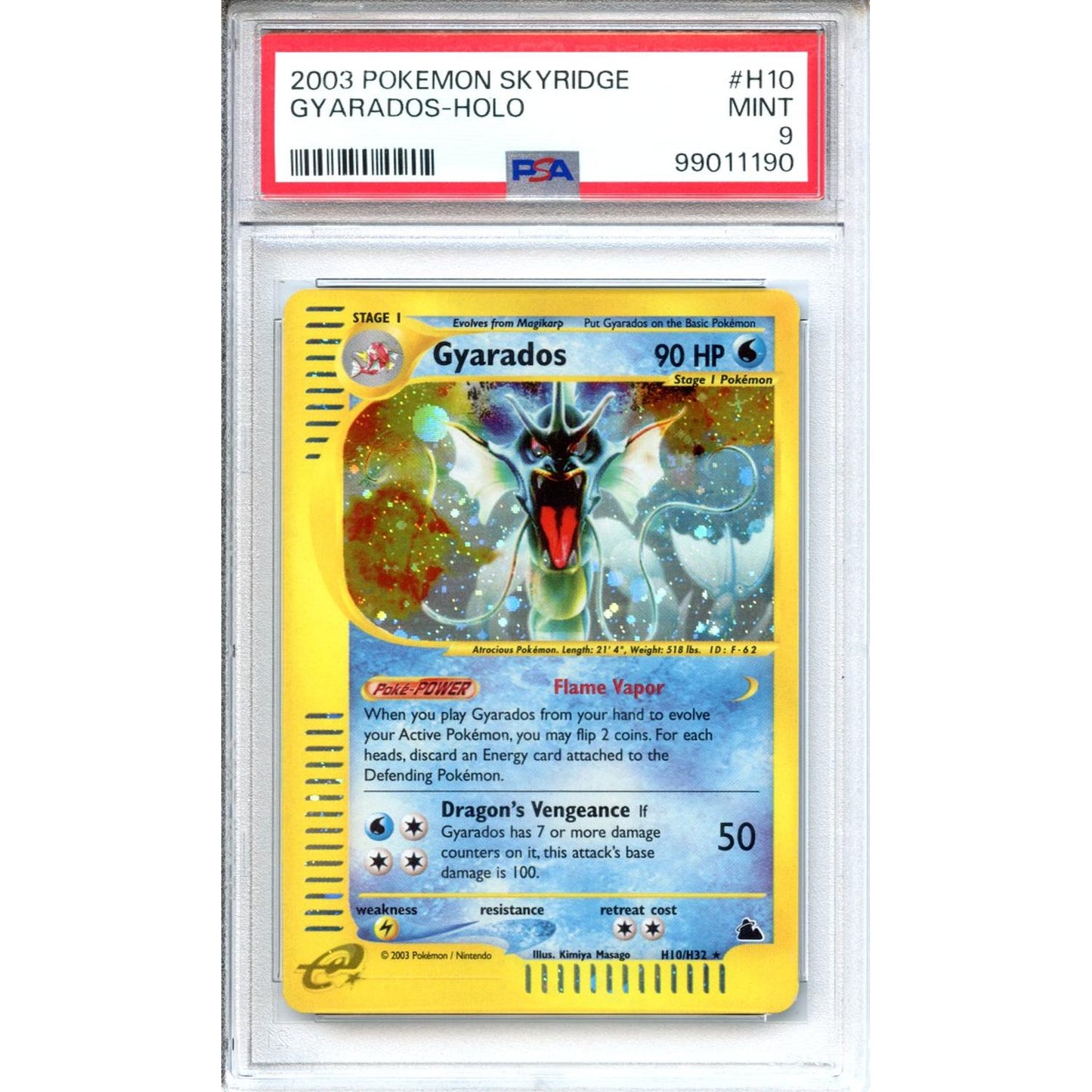 Pokemon Graded: Skyridge Gyarados PSA 9