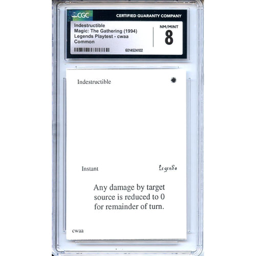 Magic Graded: Magic Graded: Playtest Indestructible CGC 8
