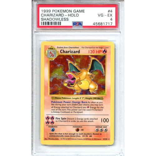 Pokemon Graded: Shadowless Charizard PSA 4