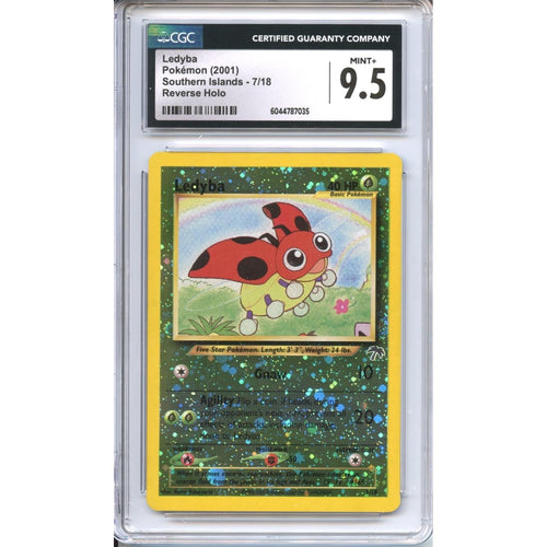 Pokemon Graded: Ledyba 7/18 Southern Islands (2021) Reverse Holo CGC 9.5